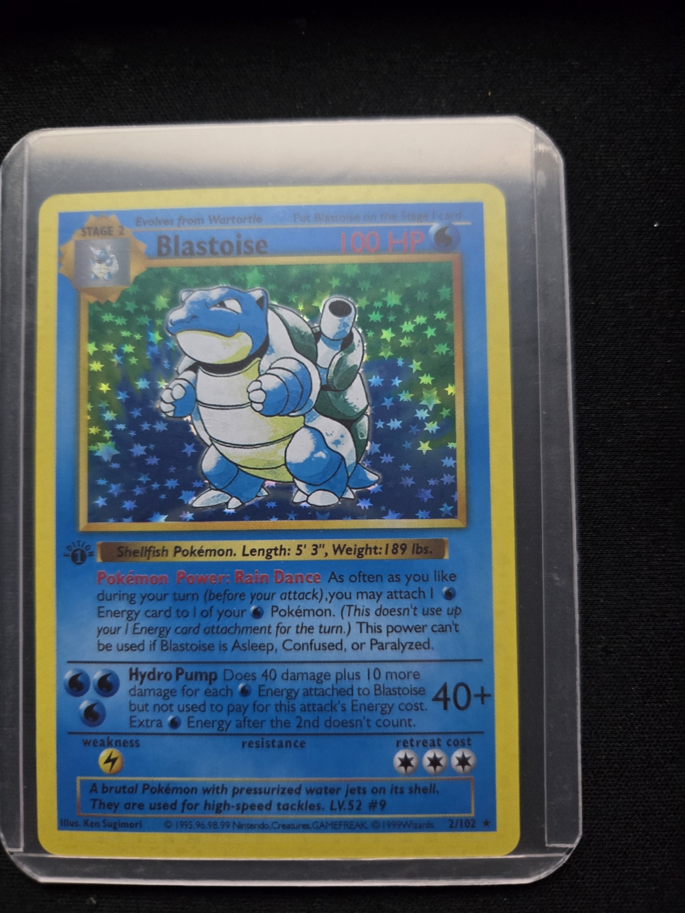 Blastoise Proxy Holographic Pokémon Card